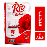 ريو ستار مناديل سحب 500 منديل - 3 قطع