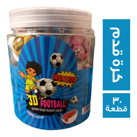 مونستر 3 دي كاندي شكل كرة قدم - 30 قطعة