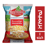 كمان جبنة موتزاريلا نباتي مبشورة بريميم - 1 كجم
