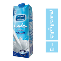 المراعي حليب خالي الدسم كرتون - 1 لتر