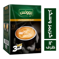 رووتس قهوة بالكريمر والسكر 3 × 1 - 12 ظرف