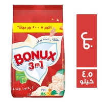 بونكس مسحوق غسيل اوتوماتيك برائحة الفل - 4.5 كجم