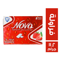 نوفا لبان خالي من السكر بطعم الفراولة - 11.2 جم