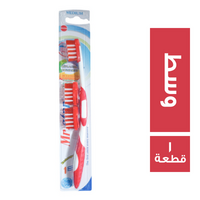 مستر ستار فرشة اسنان وسط + 2 غيار - 1 قطعة