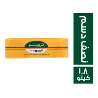 ترييو جبنة شيدر مطبوخ نباتي نصف دسم - 1.8 كجم