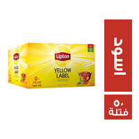 ليبتون شاي اسود - 50 فتلة