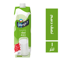 دومتي حليب نصف الدسم - 1لتر