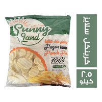 صني لاند بطاطس كرينكل سلايز - 2.5 كجم