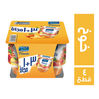 المراعي تريتس عرض زبادي بالخوخ 105 جم - 4 قطع