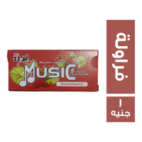 ميوزيك لبان بطعم الفراولة - 1 ج