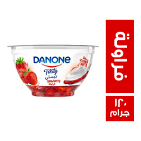 دانون تيستي زبادي بقطع الفراولة - 120 جم