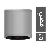 تورنيدو سخان كهرباء شاشة ديجيتال فضي - 30 لتر