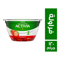 اكتيفيا زبادي بقطع الفراولة - 120 جم