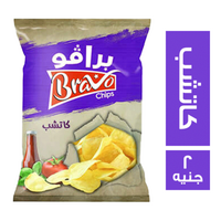 برافو شيبس بطعم كاتشب - 2 ج