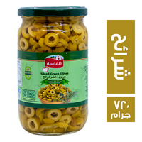 الماسة زيتون اخضر شرائح - 720 جم