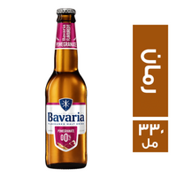 بافاريا مشروب شعير بطعم الرمان زجاج - 330 مل