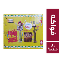 لوليتا بسنت ودياسطي بطعم الفواكه - 80 قطعة