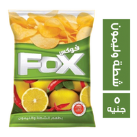 فوكس بطاطس بطعم الشطة والليمون - 5 ج