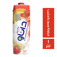 دانون داناو مشروب فراولة وموز بالحليب - 1 لتر