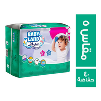 بيبي لاند حفاضات للاطفال مقاس 5 - 40 حفاضة