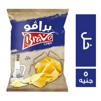 برافو شيبس بطعم الخل - 5 ج