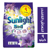 صن لايت مسحوق غسيل اتوماتيك برائحة انتعاش اللافندر - 9 كجم