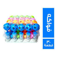 مصاصة كورة بطعم الفواكه - 30 قطعة