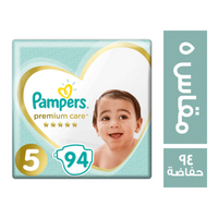 بامبرز بريميوم حفاضات اطفال مقاس 5 - 94 حفاضة