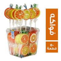 استرا مصاصة بنكهة الفواكه بولندي - 50 قطعة