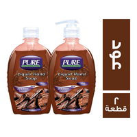 بيور عرض صابون سائل لليدين بامب + فلاب توب برائحة العود - 2 قطعة