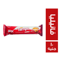 بلوكس تيمبو بسكويت فانيليا محشو كريمة بطعم الفانيليا - 10 ج