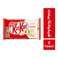 كيت كات ويفر مغطى بالشيكولاتة البيضاء - 4 قطعة