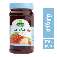 حلواني اخوان مربى فراولة بدون سكر - 380 جم