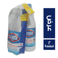 كلوركس ابيض 1 لتر + كلوركس باوتش 1 لتر خصم 40 % عرض - 2 قطعة