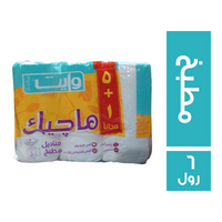 وايت ماجيك مناديل مطبخ - 6 رول