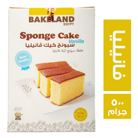 بيك لاند اسبونج كيك فانيليا - 500 جم