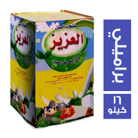 العزيز جبن ابيض طري مسوى براميلي - 16 كجم
