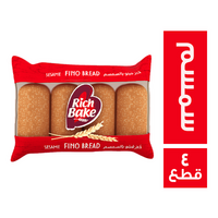 ريتش بيك خبز فينو بالسمسم - 4 قطع
