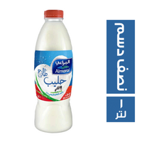 المراعي حليب طازج نصف الدسم بلاستيك - 1 لتر