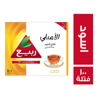 ربيع الاصلي شاي اسود - 100 فتلة