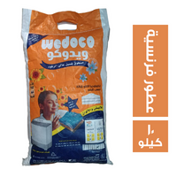 ويدوكو مسحوق غسيل عادي ونصف اوتوماتيك أبيض برائحة العطور الفرنسية - 10 كجم