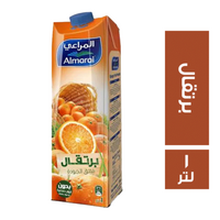 المراعي عصير مشروب بطعم البرتقال كرتون - 1 لتر