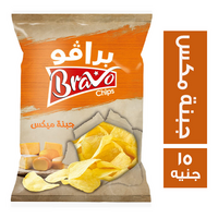 برافو شيبس بطعم جبنة مكس - 15 ج