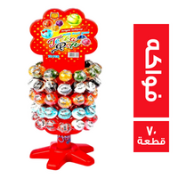 تيكا بوب مصاصة بطعم الفواكه 30 جم - 70 قطعة