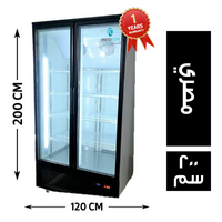 فاستر كول ثلاجة رأسية 2 باب 120*65 اسود مصري - 200 سم