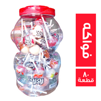 جيجي مصاصة بطعم الفواكه - 80 قطعة