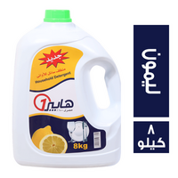 هايبر وان سائل تنظيف الاطباق برائحة ليمون - 8 لتر