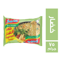 اندومي بطعم الخضار بالزيت + 4 اكياس مجانا - 75 جم