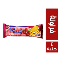 موودي بسكويت محشو بكريمة الفراولة - 4 ج
