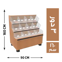 المصرية ستاند عطارة 3 دور 90*90 - 160 سم